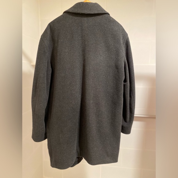 Baracuta Men’s Wool Cashmere Blend Black Trench Peacoat Buttons Size Medium - Picture 3 of 7